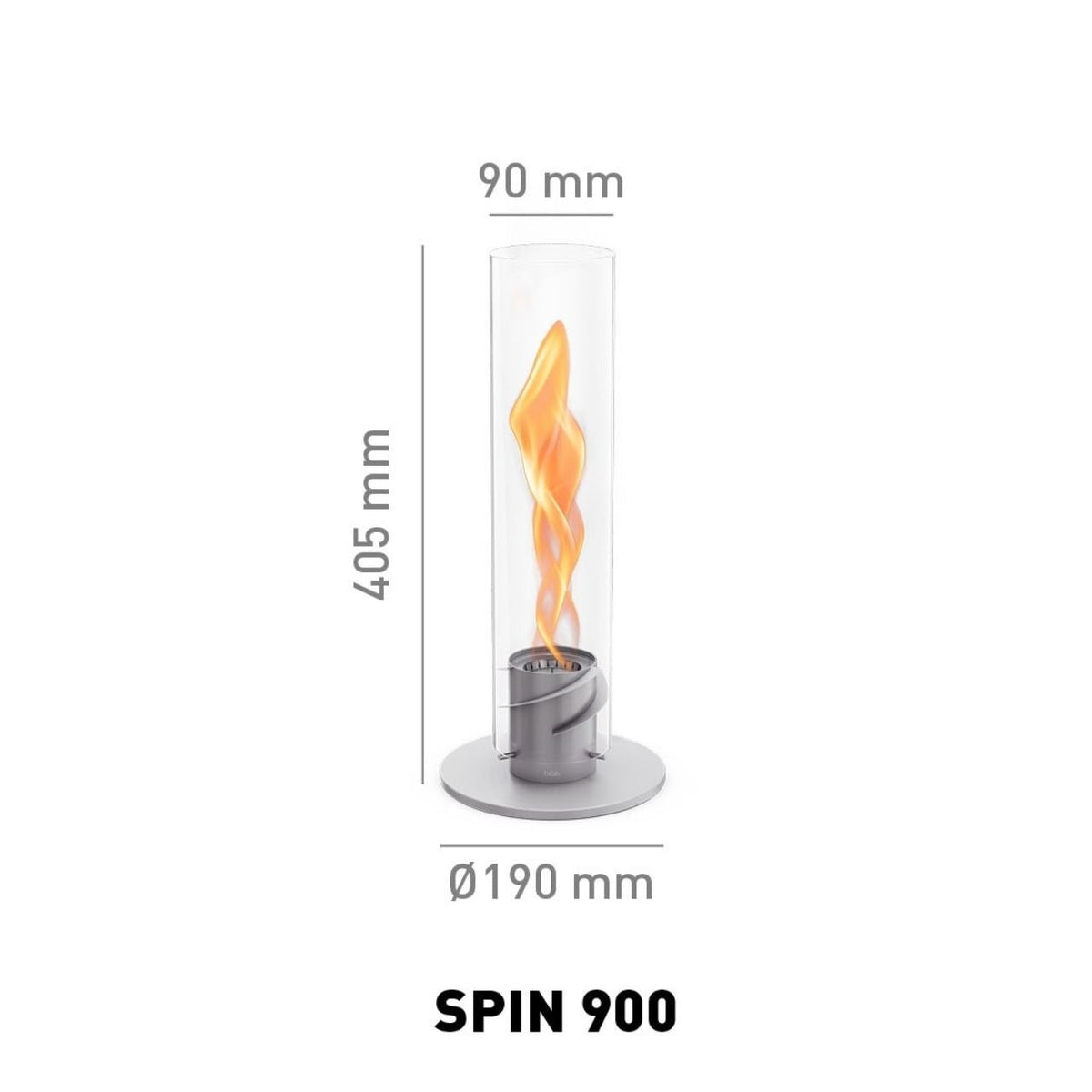 Höfats Spin 900 Tischfeuer silber, Detailansicht 7
