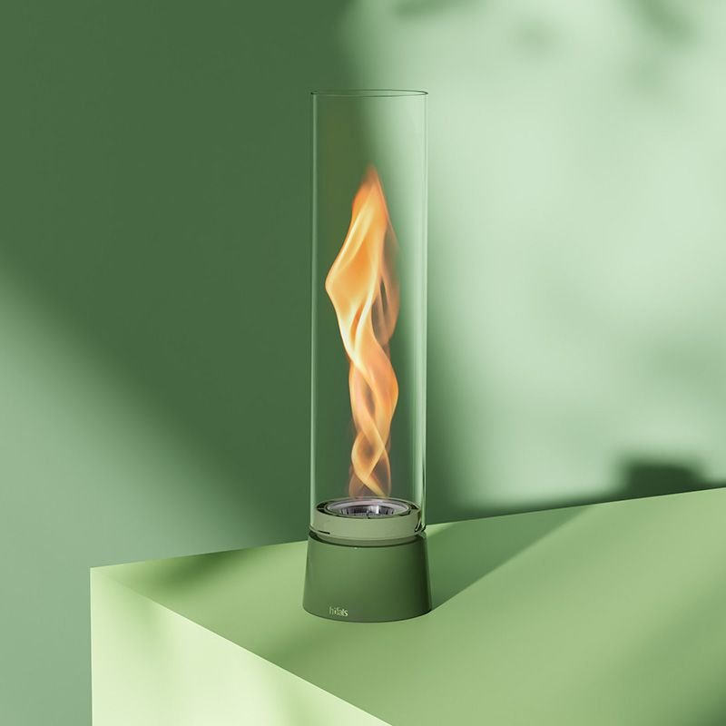 Höfats SPIN air 1200 Tischfeuer Emaille grün