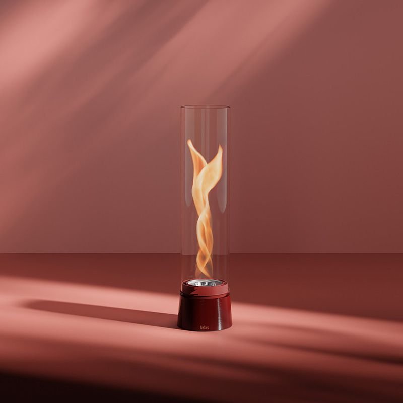 Höfats SPIN air 900 Tischfeuer Emaille rot