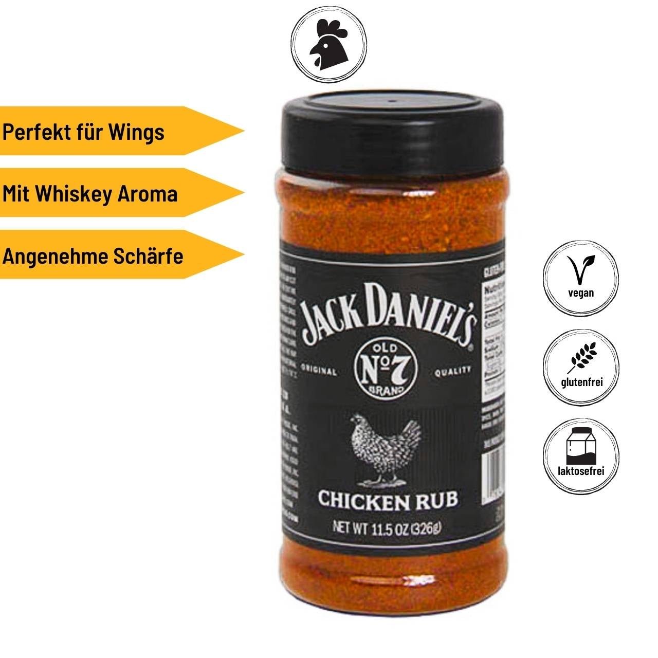 Jack Daniel's Chicken Rub, 326g, Detailansicht 1