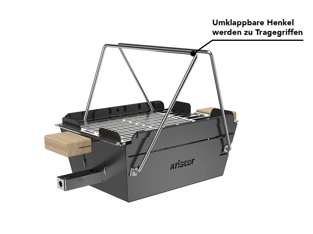 Tragen des Knistergrills