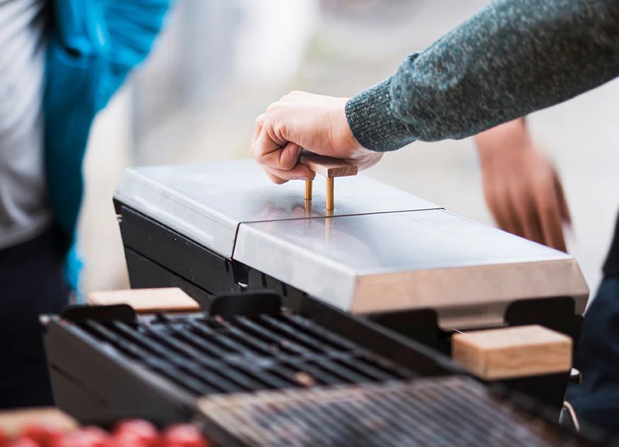 Knister Grilldeckel, Detailansicht 4