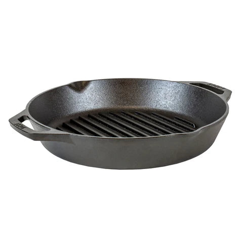 Lodge Grill-Gusspfanne mit Loop Griffen, rund - 30cm, Grillzubehör