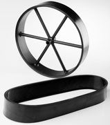 Joe´s Barbeque Gummilaufflächen für 16" Räder, Grillzubehör