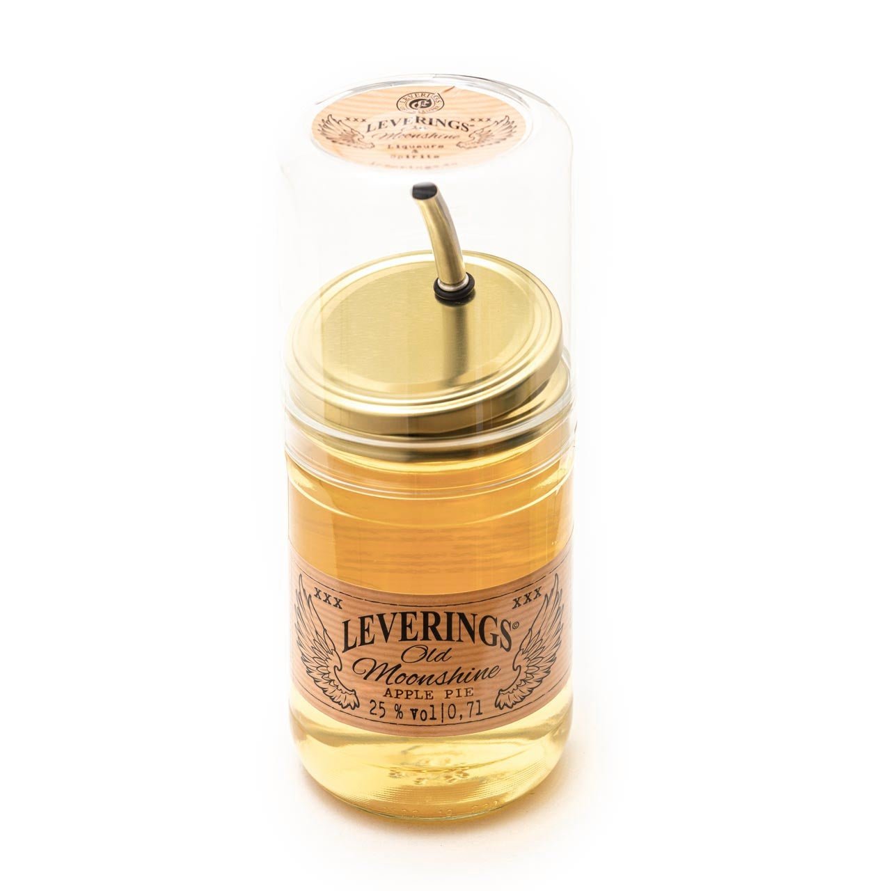 Leverings Old Moonshine - Apple Pie 20 % Vol., 0, 7 Liter, Detailansicht 2