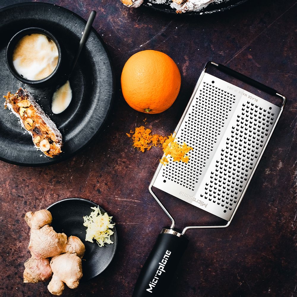 Microplane Doppelreibe, Schwarz, Gourmet Serie, Detailansicht 3