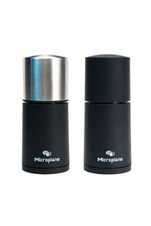 Microplane Gewürzmühle 2in1 Schwarz & Edelstahl
