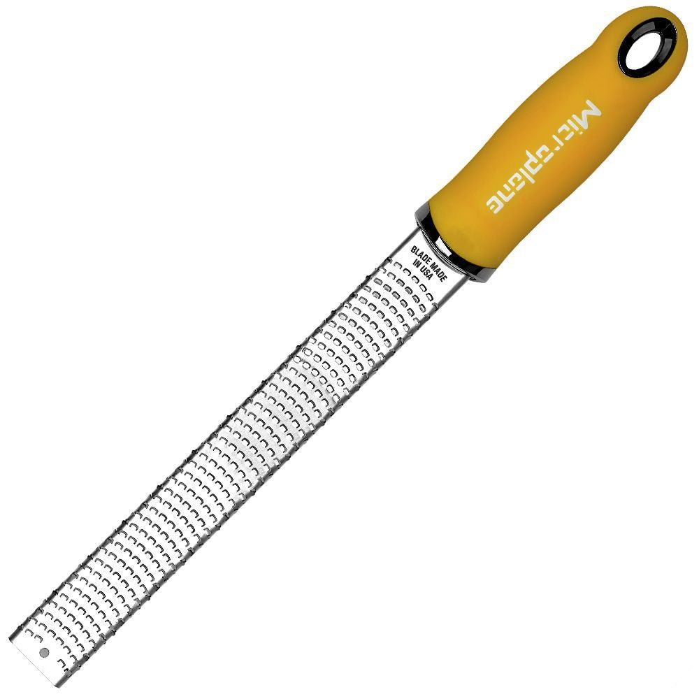 Microplane Premium Zester-Reibe, Senfgelb