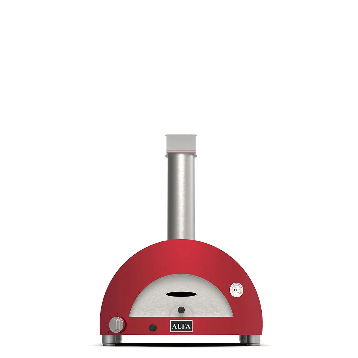 Alfa Forni Moderno 1 Pizza, Holz, Rot, Pizzaofen