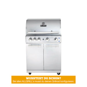 ALL'GRILL ALL’ Chef L Grundmodell 2025, Grillrost aus Edelstahl, für 1 - 12 Personen