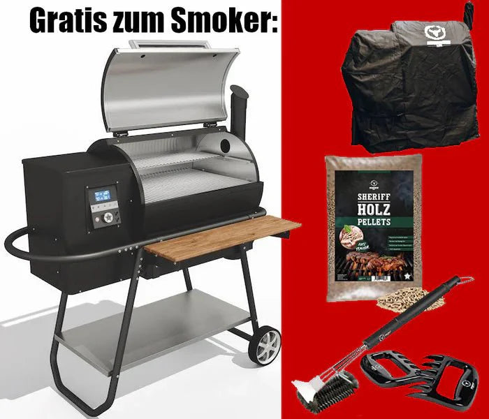 Moesta Sheriff Pellet Smoker, Sparbundle (neuestes Modell)