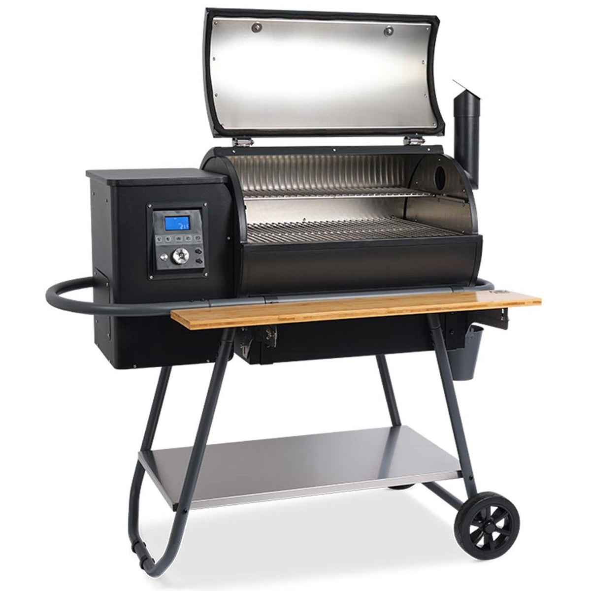 Moesta Sheriff Pelletgrill mit Ablagebrett Bambus, für 1 - 15 Personen, Detailansicht 1