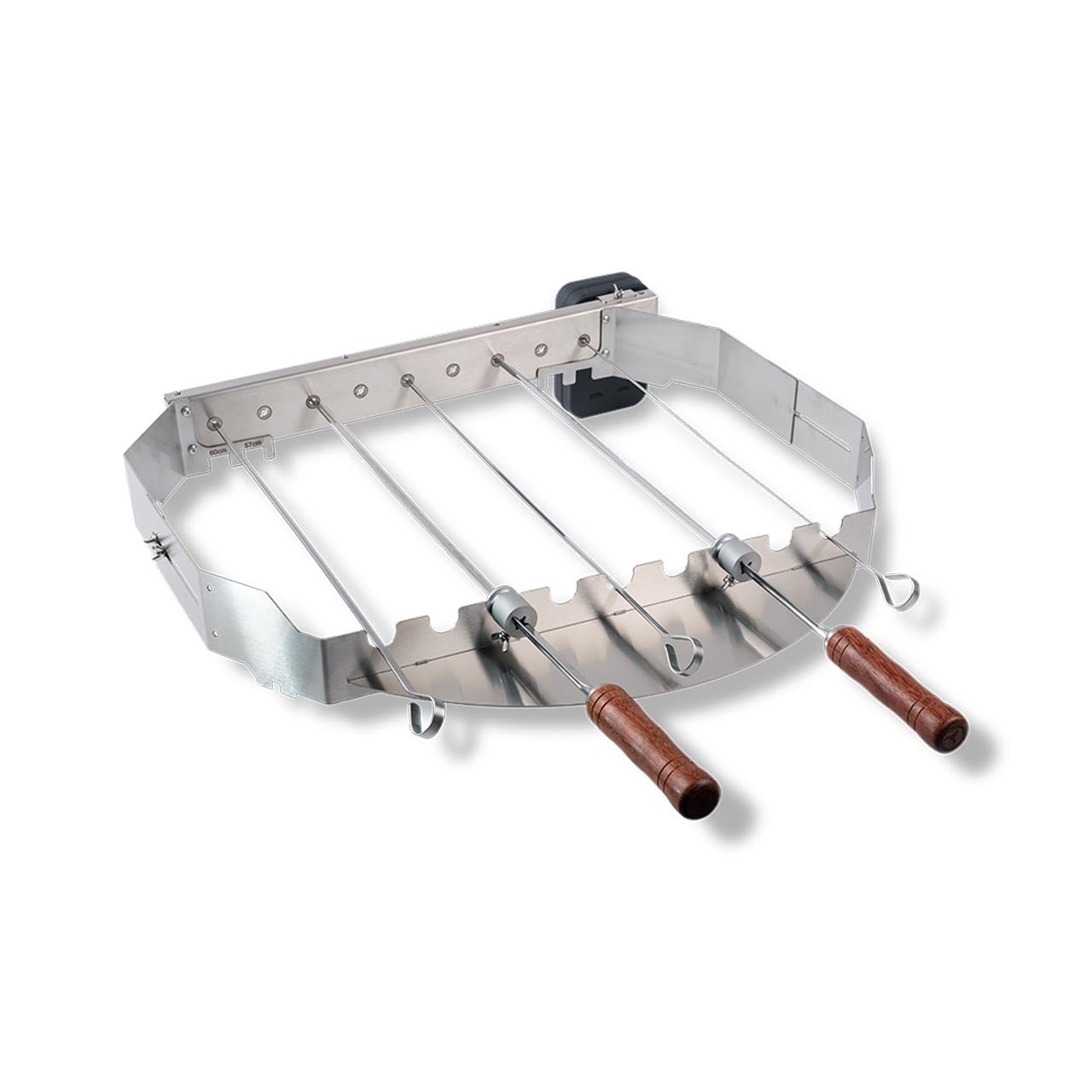 Moesta Turnado Set für 57 + 60 cm (elektrischer Spießdreher mit Batterie), Grillzubehör