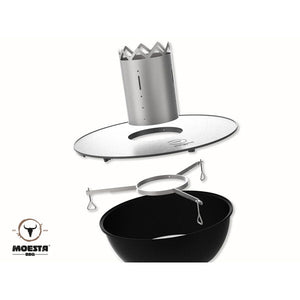 Moesta WOK'N BBQ Kamin für BBQ Disk, Grillzubehör, Detailansicht 1