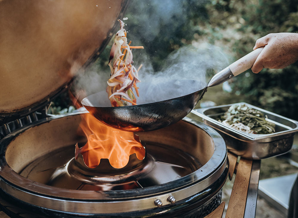Monolith LeChef Pro 2.0, Schwarz, Grillrost aus Edelstahl, für 1 - 12 Personen, Detailansicht 4