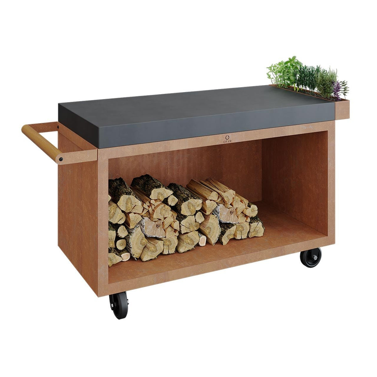 OFYR Mise en Place Table Corten 135 PRO mit Keramikplatte