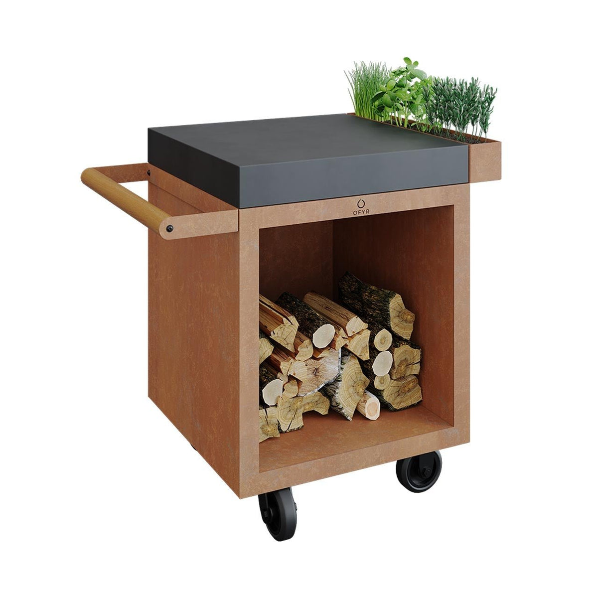 OFYR Mise en Place Table Corten PRO 65 mit Keramikplatte