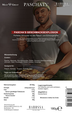 BABOSSA Pascha´s Geschmacksexplosion| Kazan Gewürz| PaschaTV| 180g Beutel