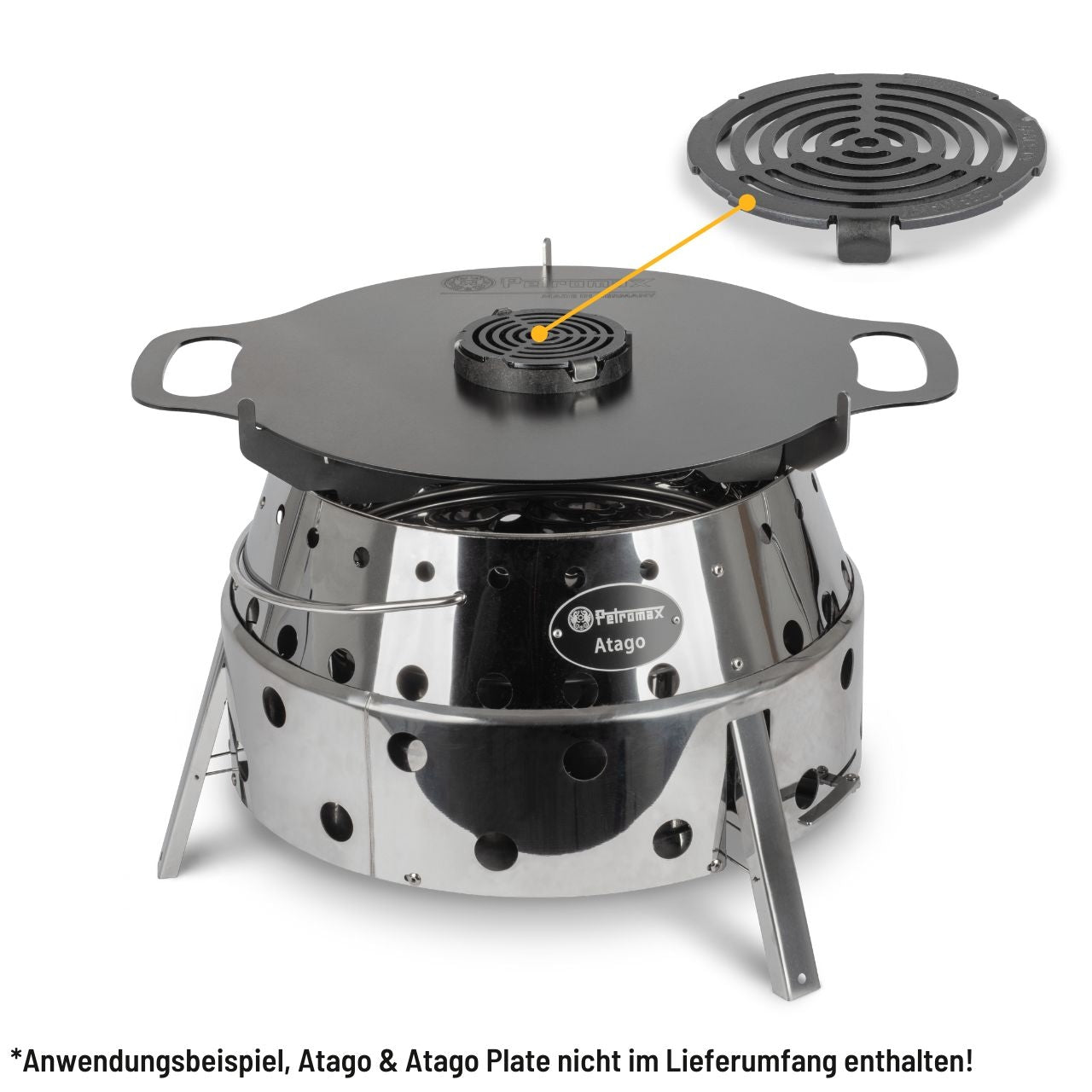 Petromax Einsatz für Atago Grillplatte, Grillzubehör, Detailansicht 2