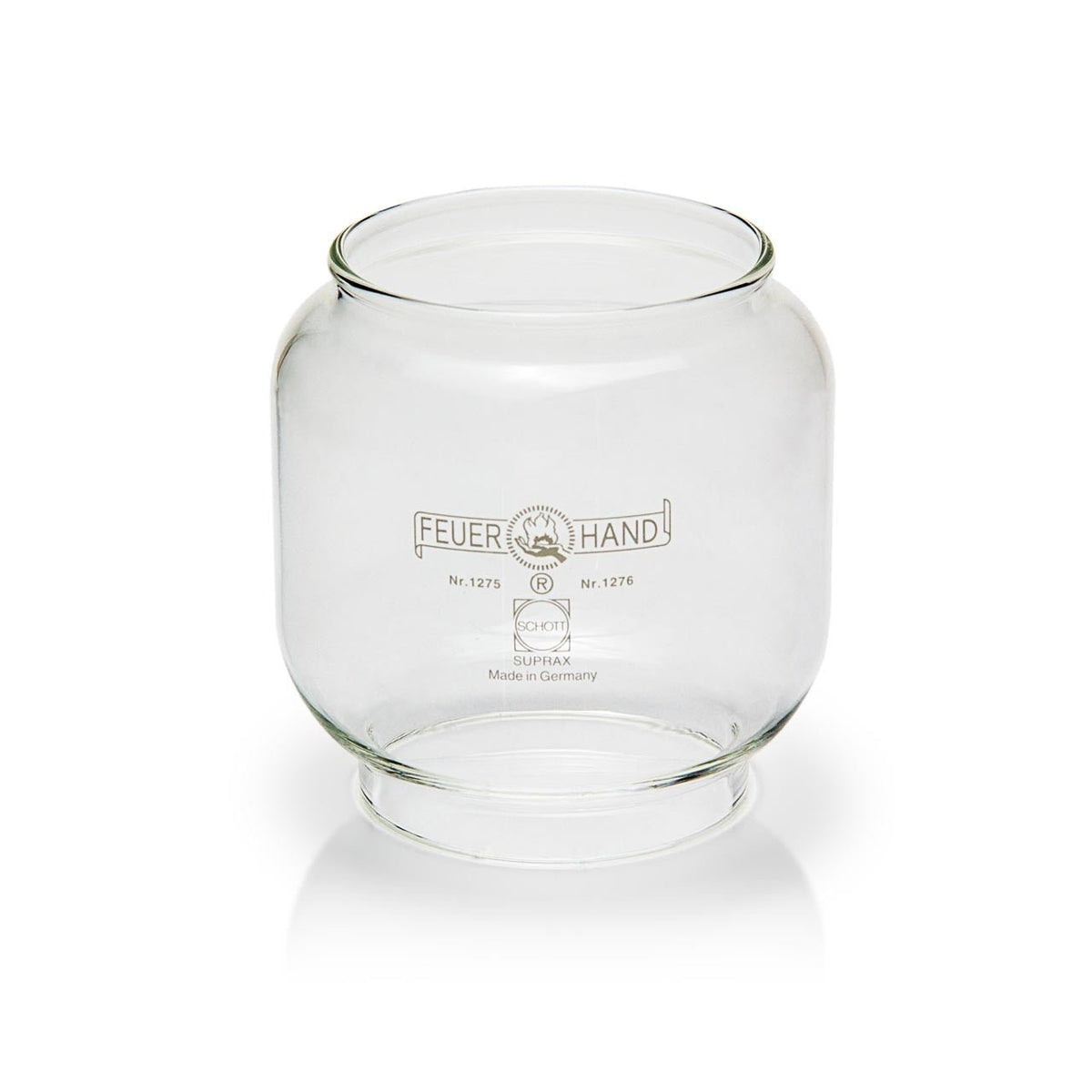 Feuerhand Glas Sturmlaterne 276, transparent, Campingzubehör
