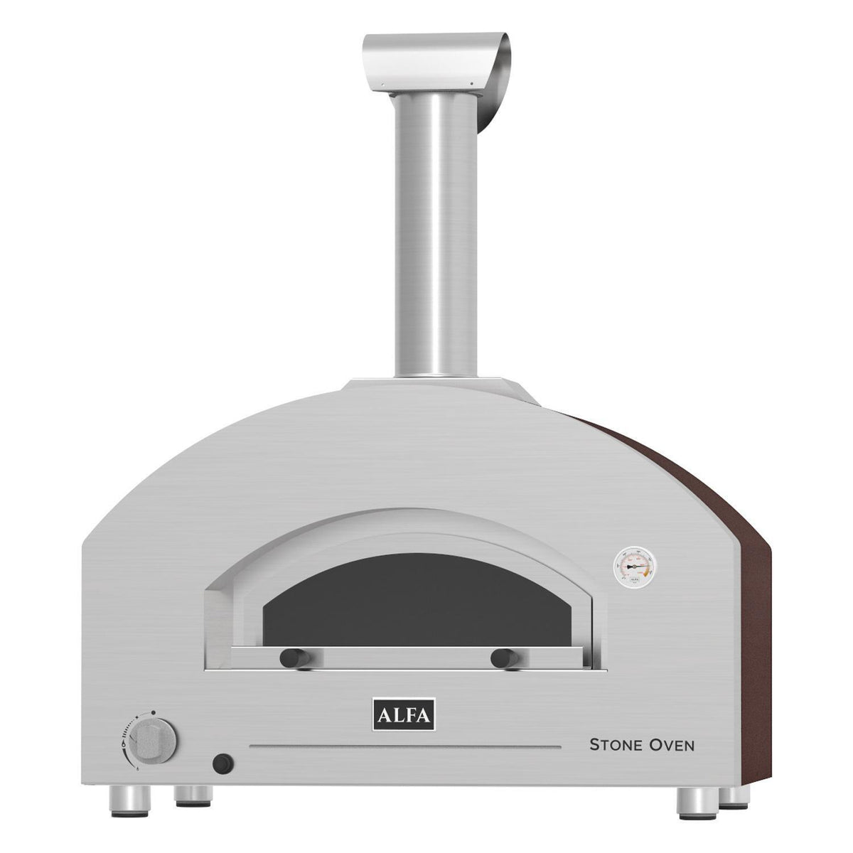 Alfa Forni Stone Oven Medium Gas Kupfer, Pizzaofen