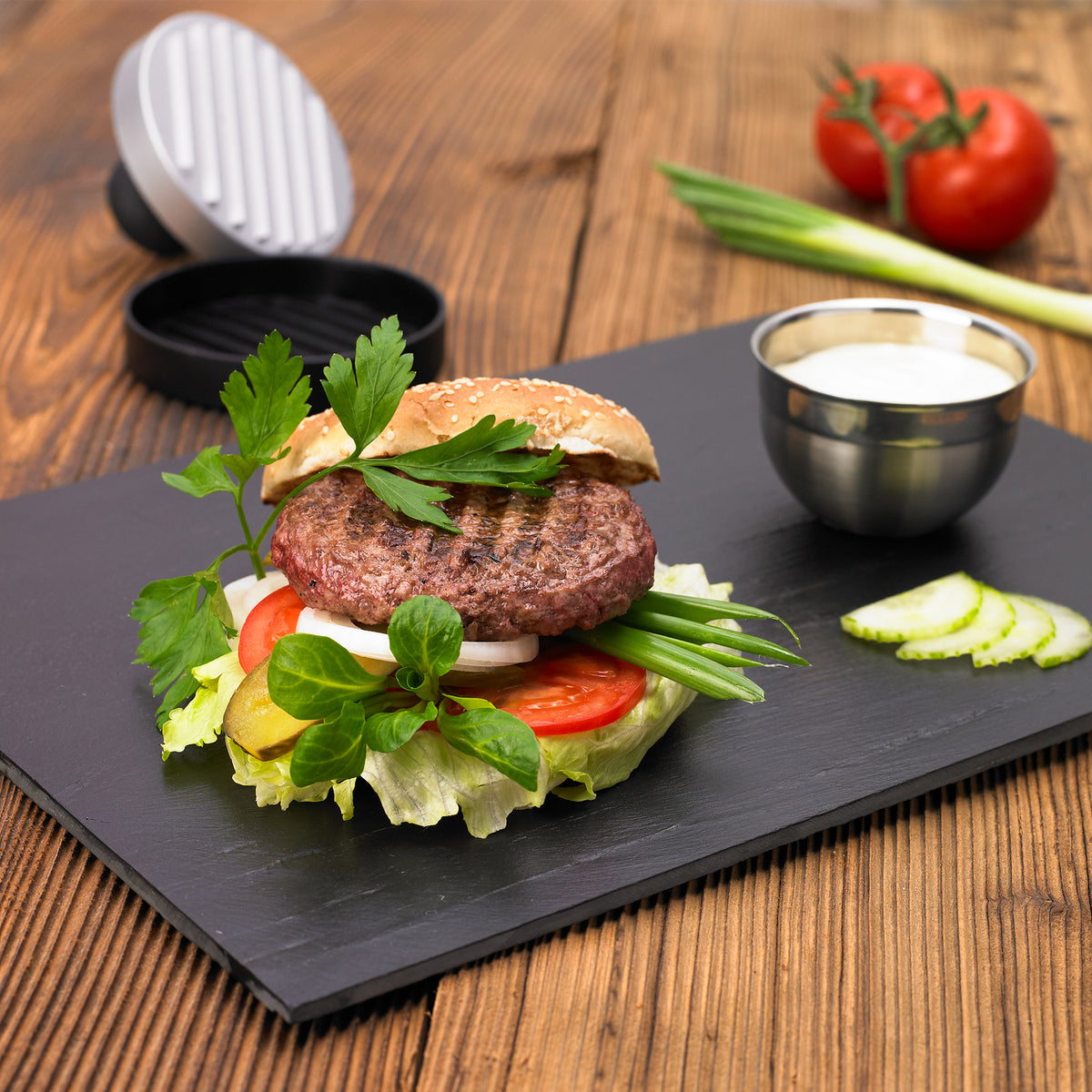 Rösle Burgerpresse, Detailansicht 2