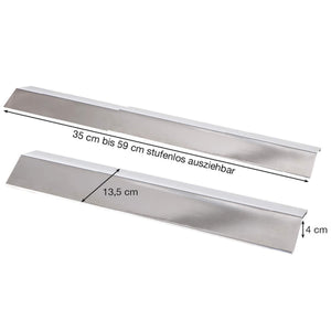 ALL'GRILL ALL’GRILL Universal Flammschutzblech, ausziehbar 13, 5cm, Ersatzteil