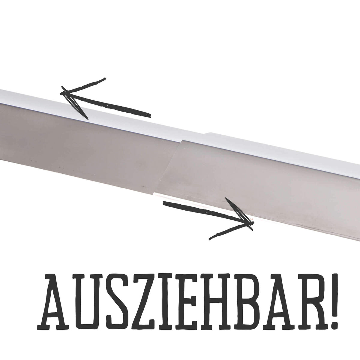 ALL'GRILL ALL’GRILL Universal Flammschutzblech, ausziehbar 13, 5cm, Ersatzteil, Detailansicht 2