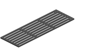 ALL'GRILL ALL’GRILL Gussrost, 15×46 cm für Chef S, Ersatzteil