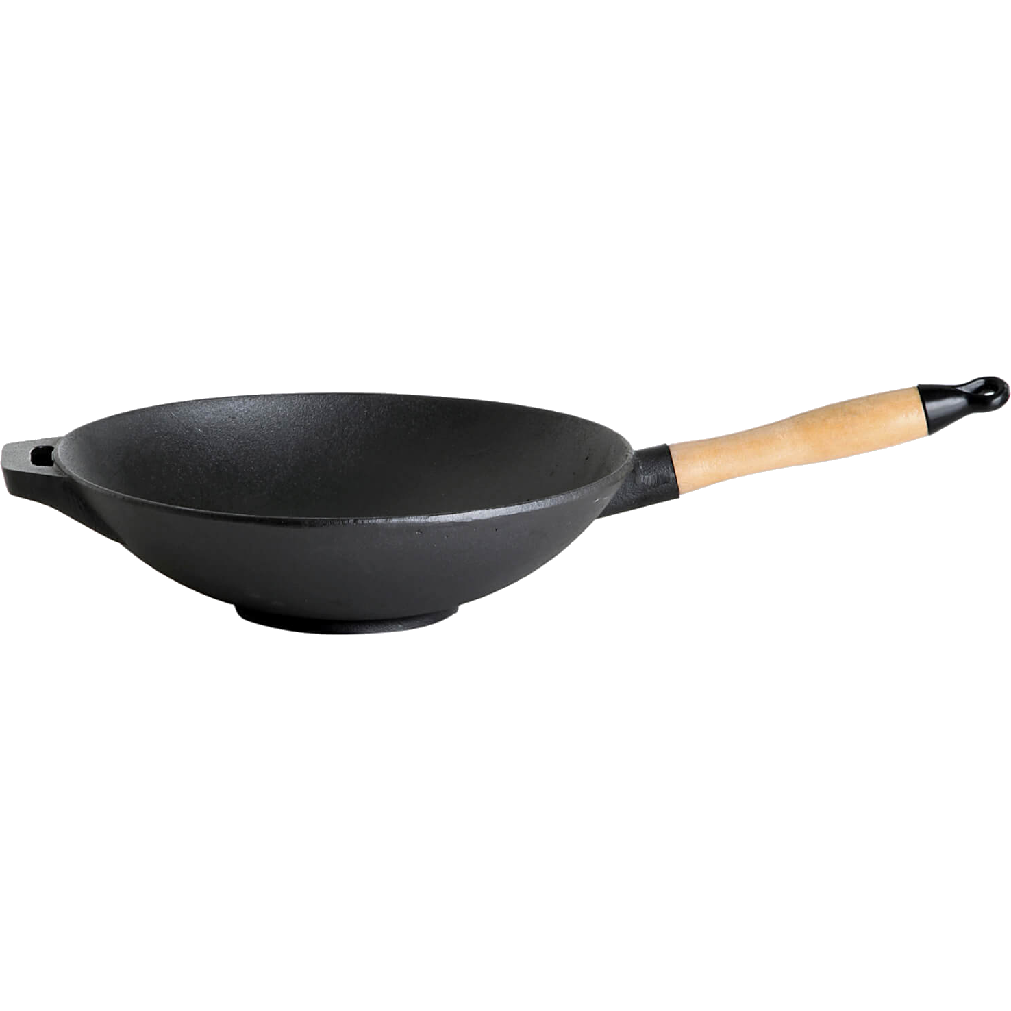 ALL'GRILL ALL’GRILL Wok mit Holzgriff, Gusseisen Ø30cm, Grillzubehör