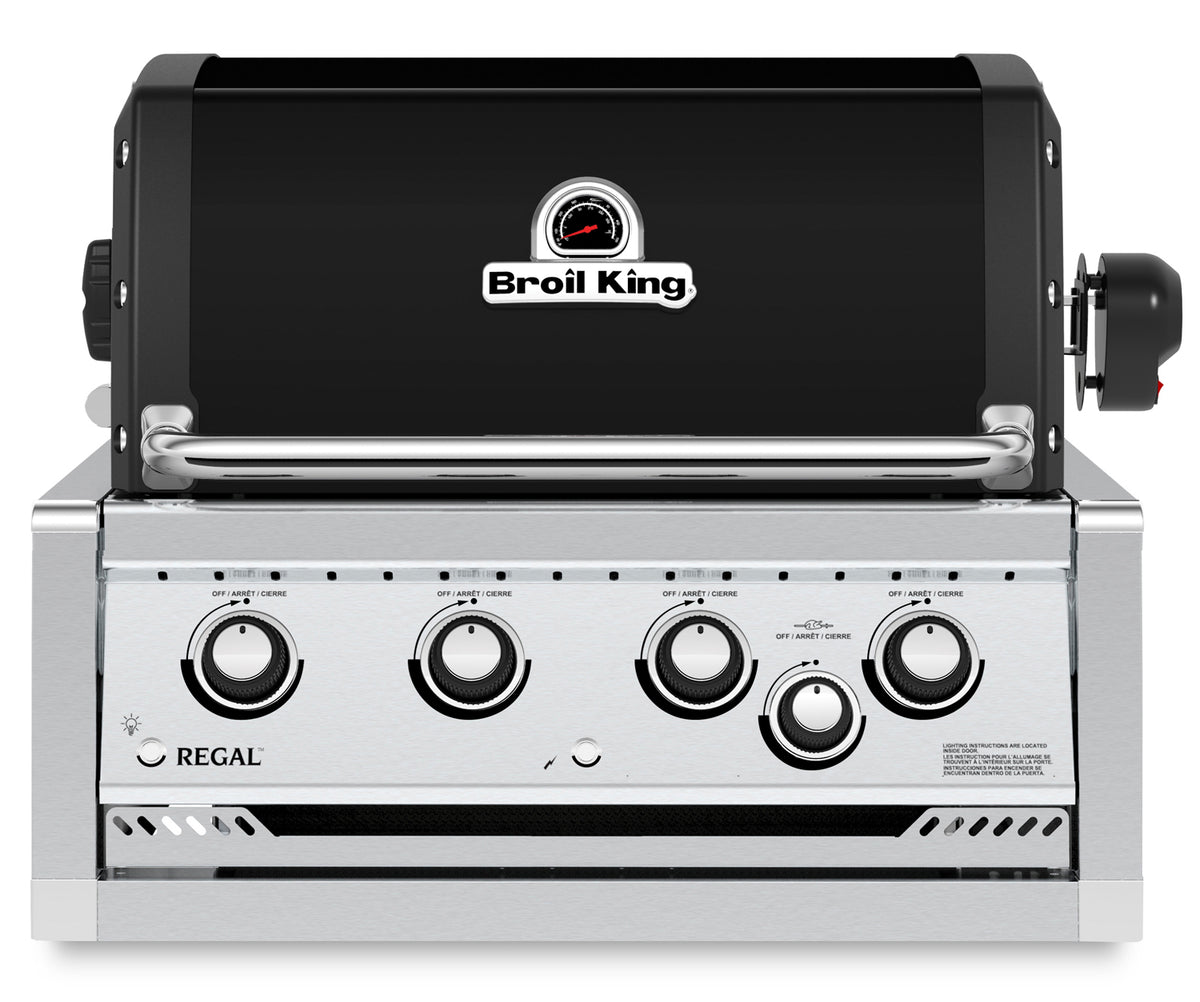 Broil King Regal 470 Built-, inkl. Drehspieß, Grillrost aus Gusseisen, für 1 - 10 Personen