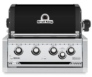 Broil King Regal 470 Built-, inkl. Drehspieß, Grillrost aus Gusseisen, für 1 - 10 Personen