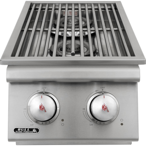Bull Seitenbrenner Double Built-, Grillrost aus Edelstahl
