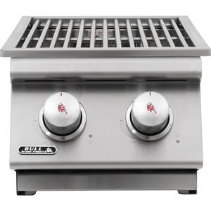 Bull Seitenbrenner Double Built-, Grillrost aus Edelstahl, Detailansicht 1