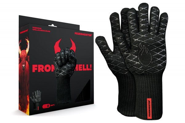 Feuermeister Grillhandschuh, Gr. 12 Aramid Schwarz, Grillzubehör