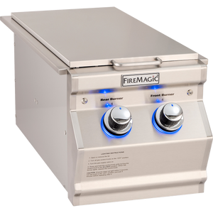FireMagic Aurora Doppelter Seitenbrenner Built-, Grillrost aus Edelstahl
