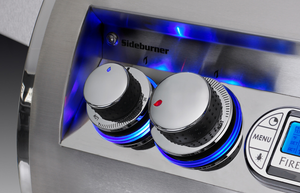 FireMagic Aurora Doppelter Seitenbrenner Built-, Grillrost aus Edelstahl, Detailansicht 1