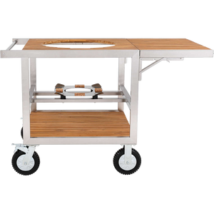Monolith Buggy aus Edelstahl & Teak, Classic, Grillzubehör