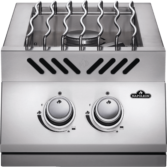 Napoleon 500er Serie doppelter Seitenbrenner, Built-, Grillrost aus Edelstahl