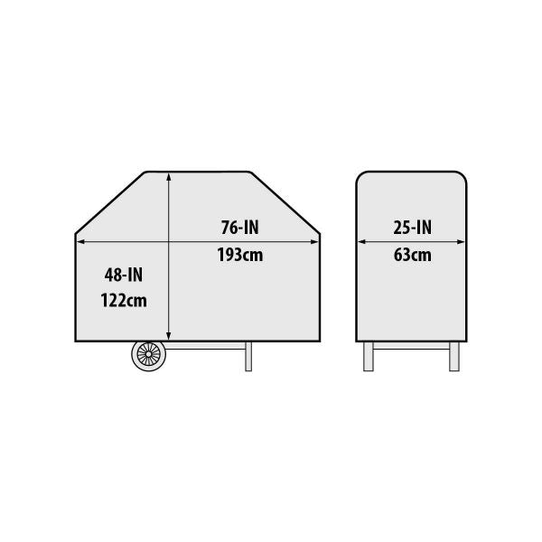 Broil King Abdeckhaube Premium, Regal 600er, Imperial 600er, Grillzubehör, Detailansicht 2