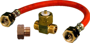 TGO Anschlußgarnitur, 2 Gasflaschen, 1/ 4"L 50mbar
