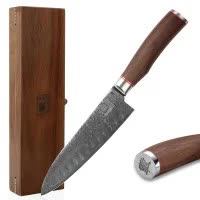 Zayiko Damast Santokumesser, "Kurumi"-Serie, Messer