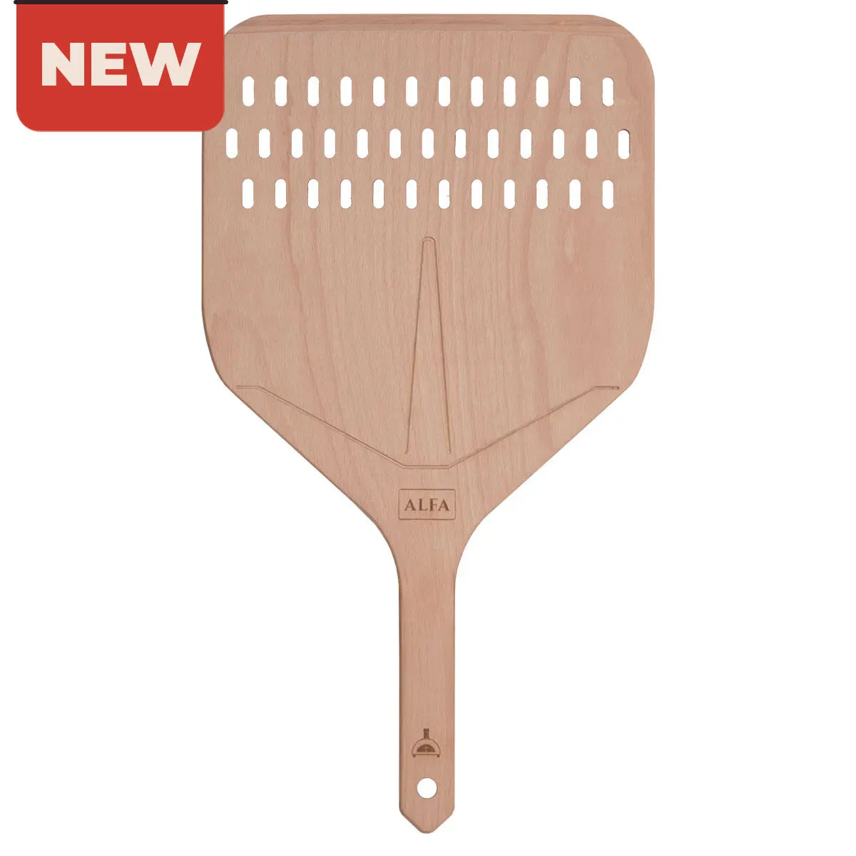 Alfa Forni Pizza Schaufel (Holz), 32cm - 13in, Grillzubehör